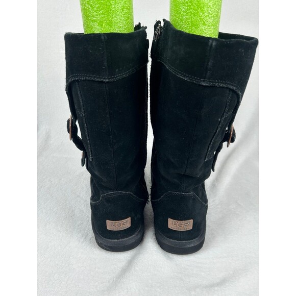 UGG | Cargo III Women's Black Suede and Shearling Boots with Pockets Size 6 US - Picture 5 of 12